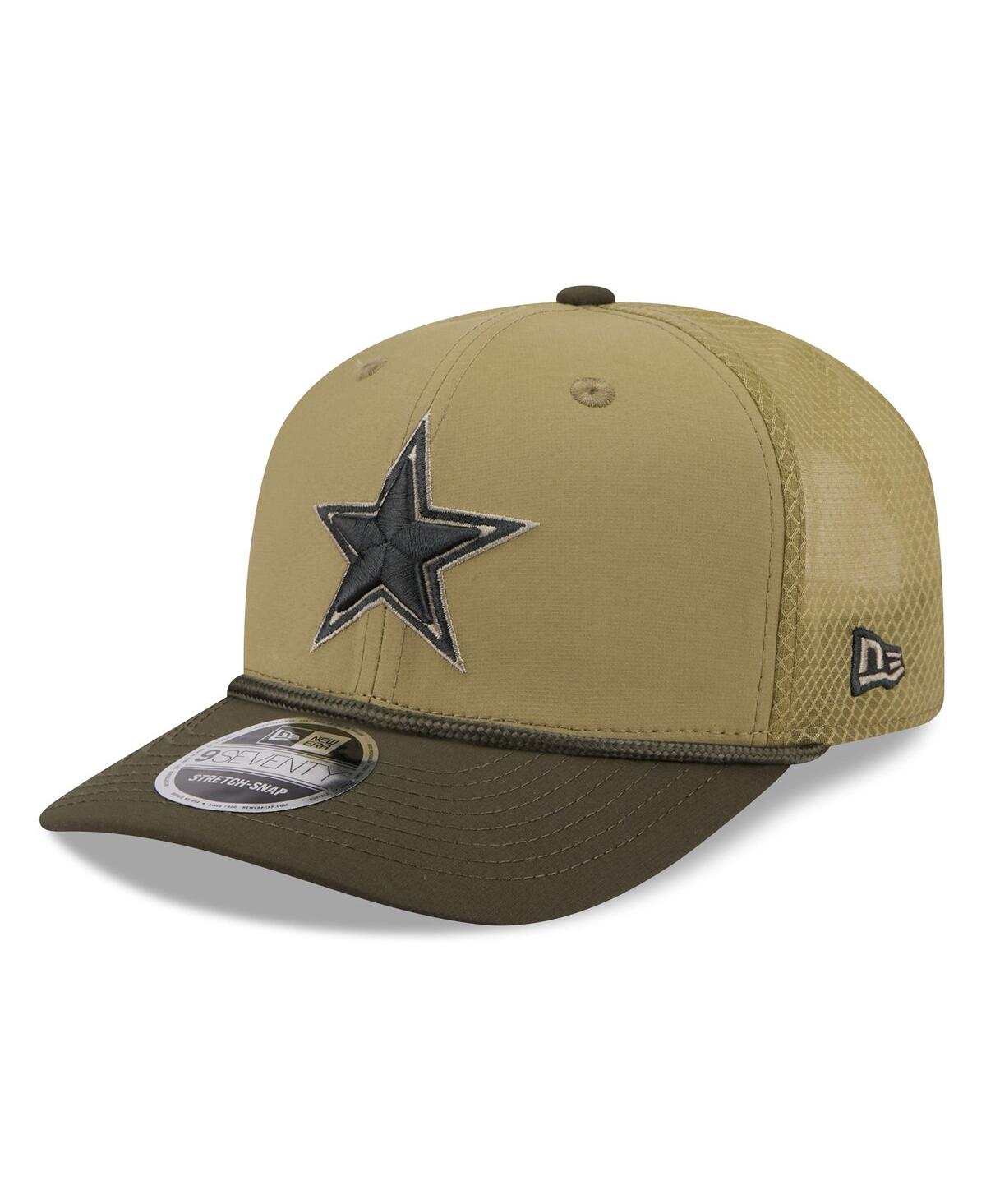 New Era Men's Green Dallas Cowboys 2025 Salute To Service 9seventy Adjustable Hat In Multi