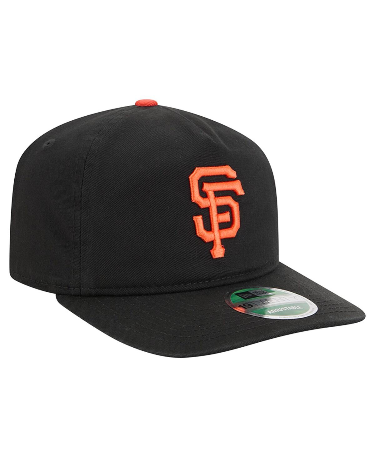 New Era Men's Black San Francisco Giants Team 19twenty Adjustable Hat In Black
