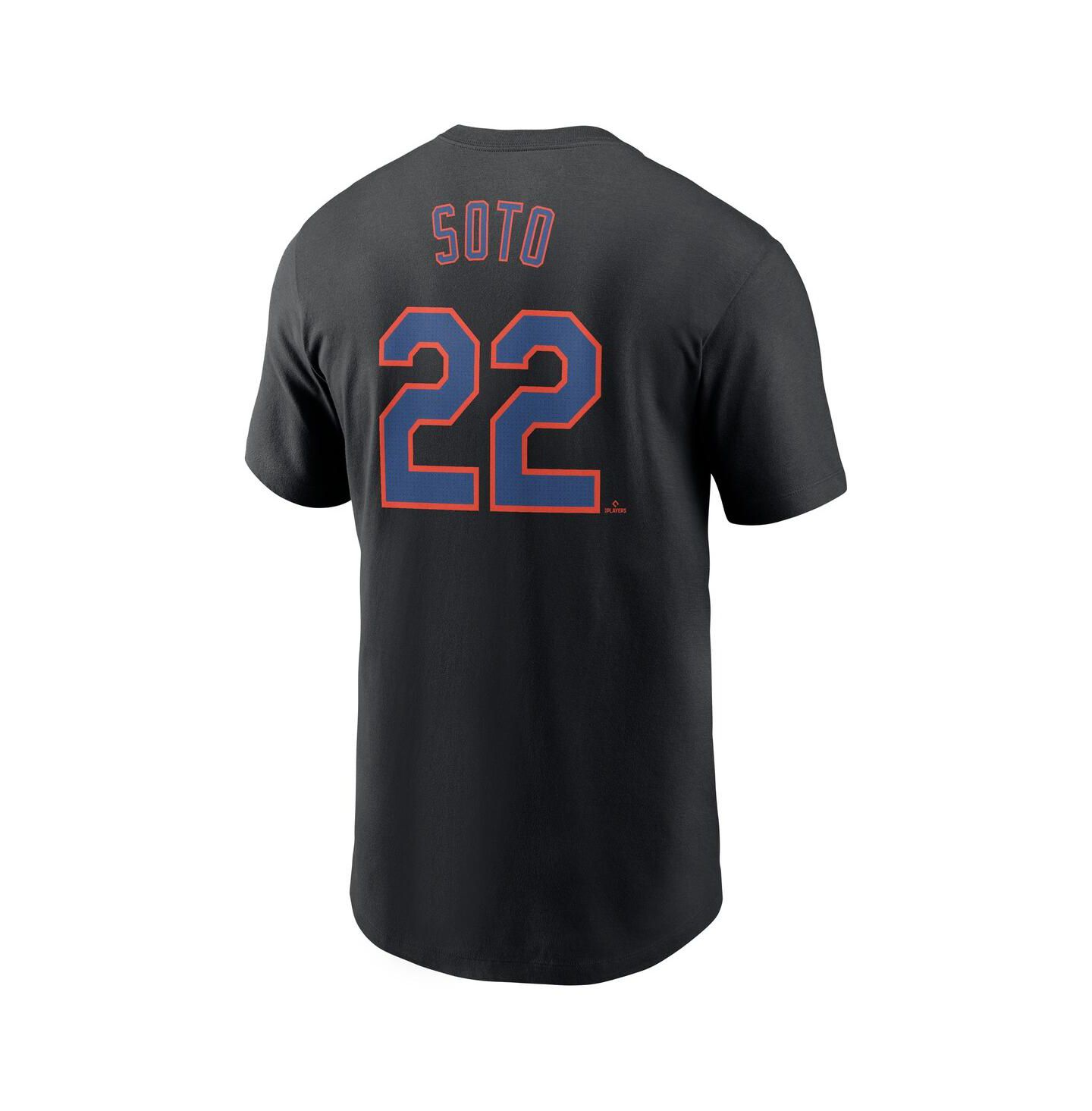 Мужская футболка Nike Juan Soto Black New York Mets Fuse Name & Number — фото 3