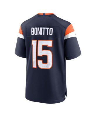 Men's Nik Bonitto Navy Denver Broncos Alternate Game Jersey
