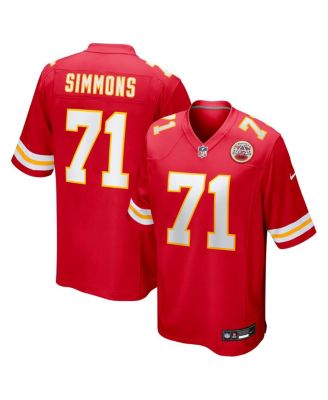 Nike - Men's Josh Simmons Red Kansas City Chiefs 2025 NFL Draft First Round Pick Game Jersey