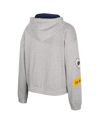 Women's Gray Michigan Wolverines Alfie Full-Zip Hoodie Jacket