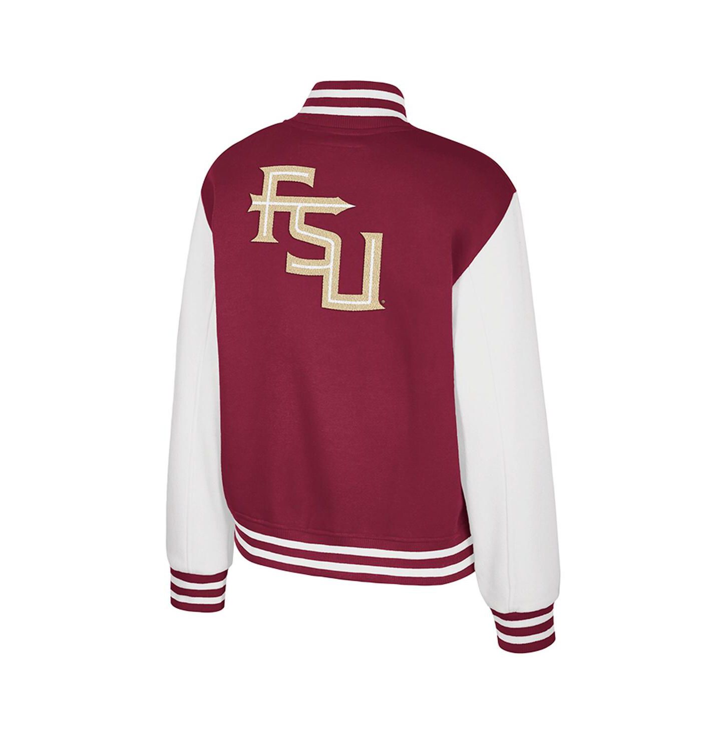 Женская куртка Colosseum Garnet Florida State Seminoles French Baguette Full Snap Fleece — фото 2