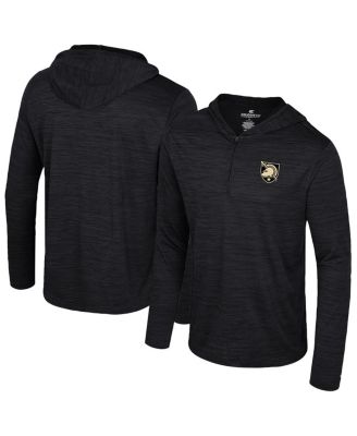 Colosseum - Men's Black Army Black Knights Always Sunny Lightweight Quarter-Zip Hoodie