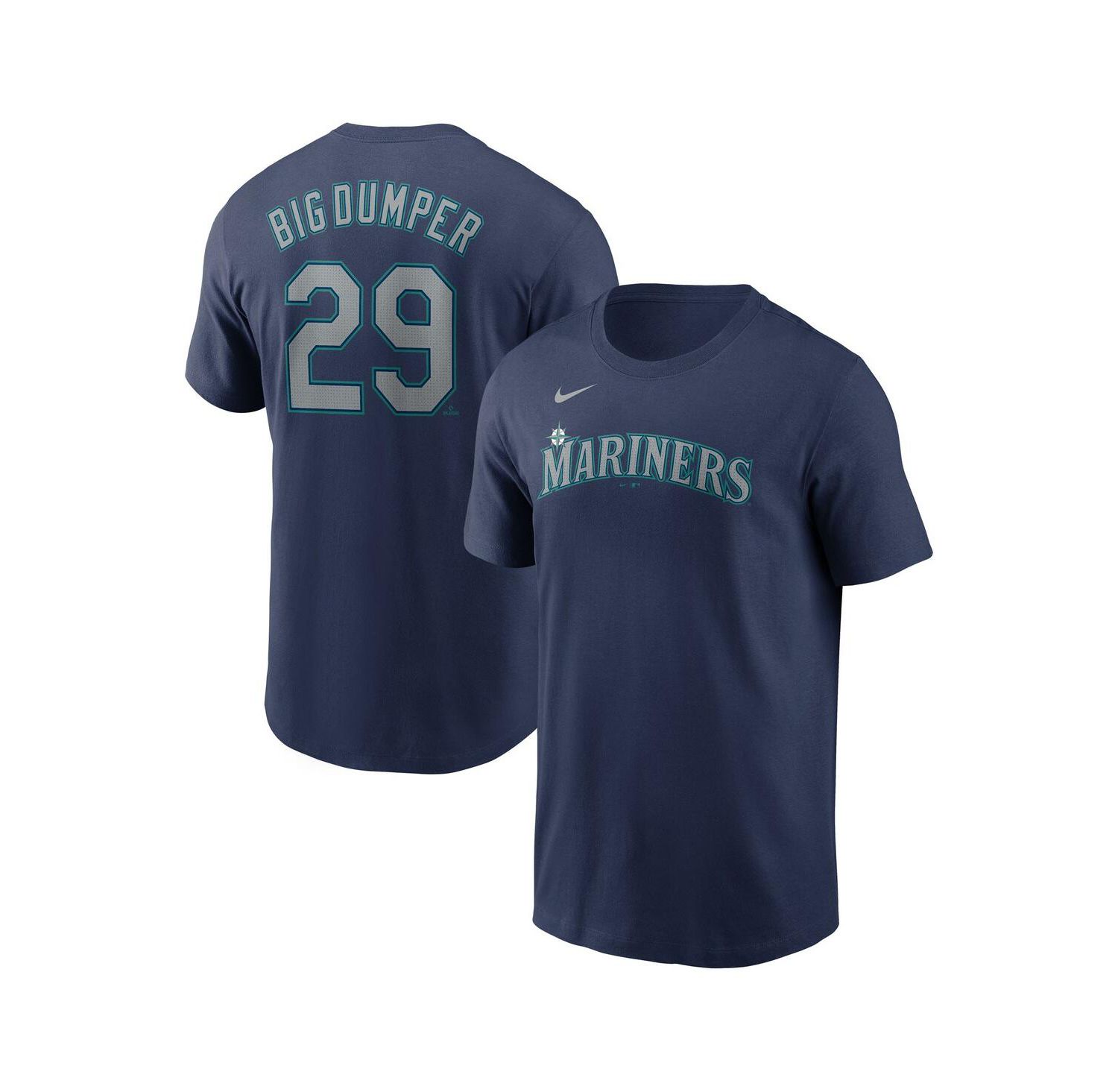 Men's Cal Raleigh Navy Seattle Mariners Name & Number Player Nickname T-Shirt