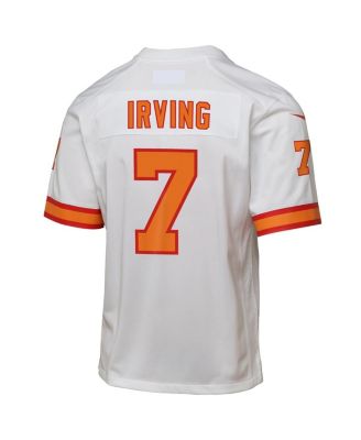 Big Boys and Girls Bucky Irving White '76 Tampa Bay Buccaneers Game Jersey