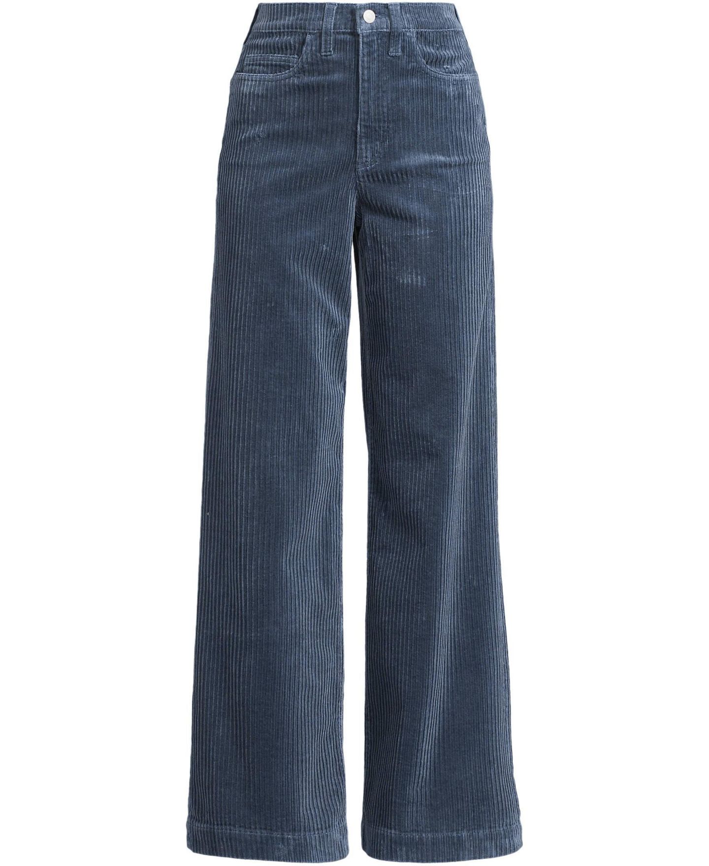 Женские брюки Lands' End High Rise Wide Leg Corduroy, цвет: Пыльный индиго — фото 3