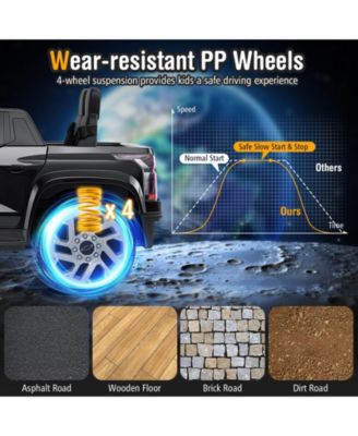 Ride on Car 12V Licensed Chevrolet Truck Kids' Electric Vehicles Gift for 3+