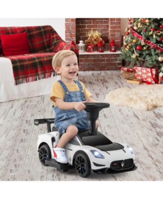 Electric Kids Ride on Push Car Maserati Licensed Foot to Floor Push Car w/Horn