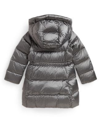 Girls' 2T-6X Hooded Long Jacket