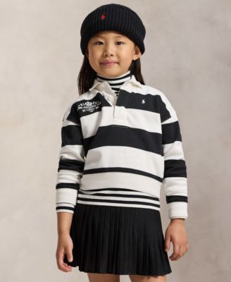 Girls' 2T-6X Embroidered Rugby Sweatshirt