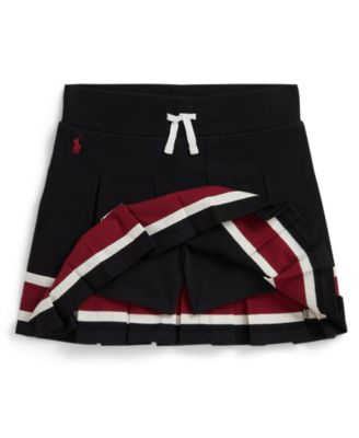 Girls' 7-16 Striped Pleated Skort