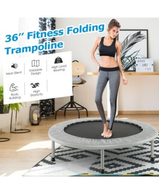 Mini Folding 36'' Trampoline Portable Recreational Fitness Rebounder