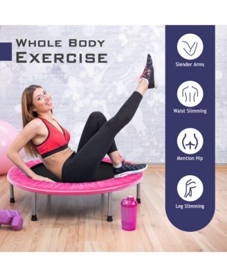 Mini Folding 36'' Trampoline Portable Recreational Fitness Rebounder