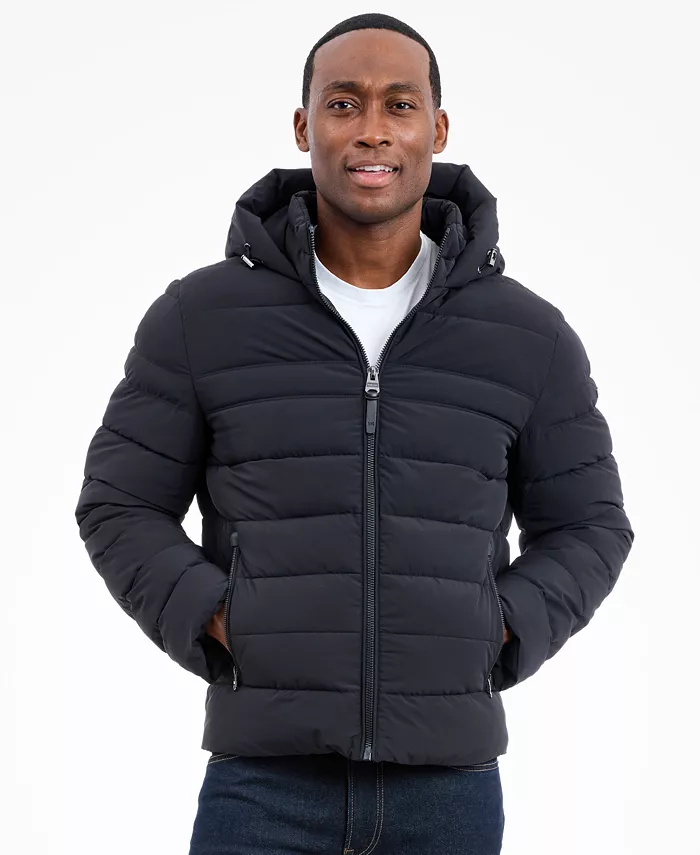 Men's Dressy Hooded Stretch Packable Jacket - thumbnail 9