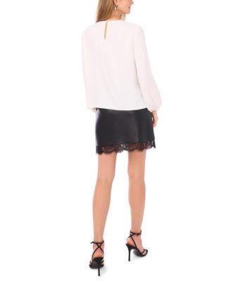 Women's Long Sleeve Front Keyhole Top