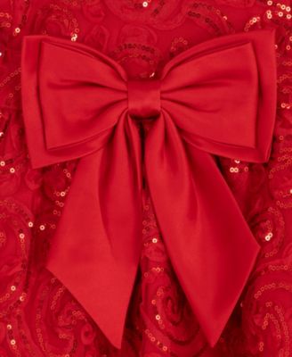 Baby Girls' Sequin Soutache Mesh Dress and Diaper Cover, 2-Piece Set