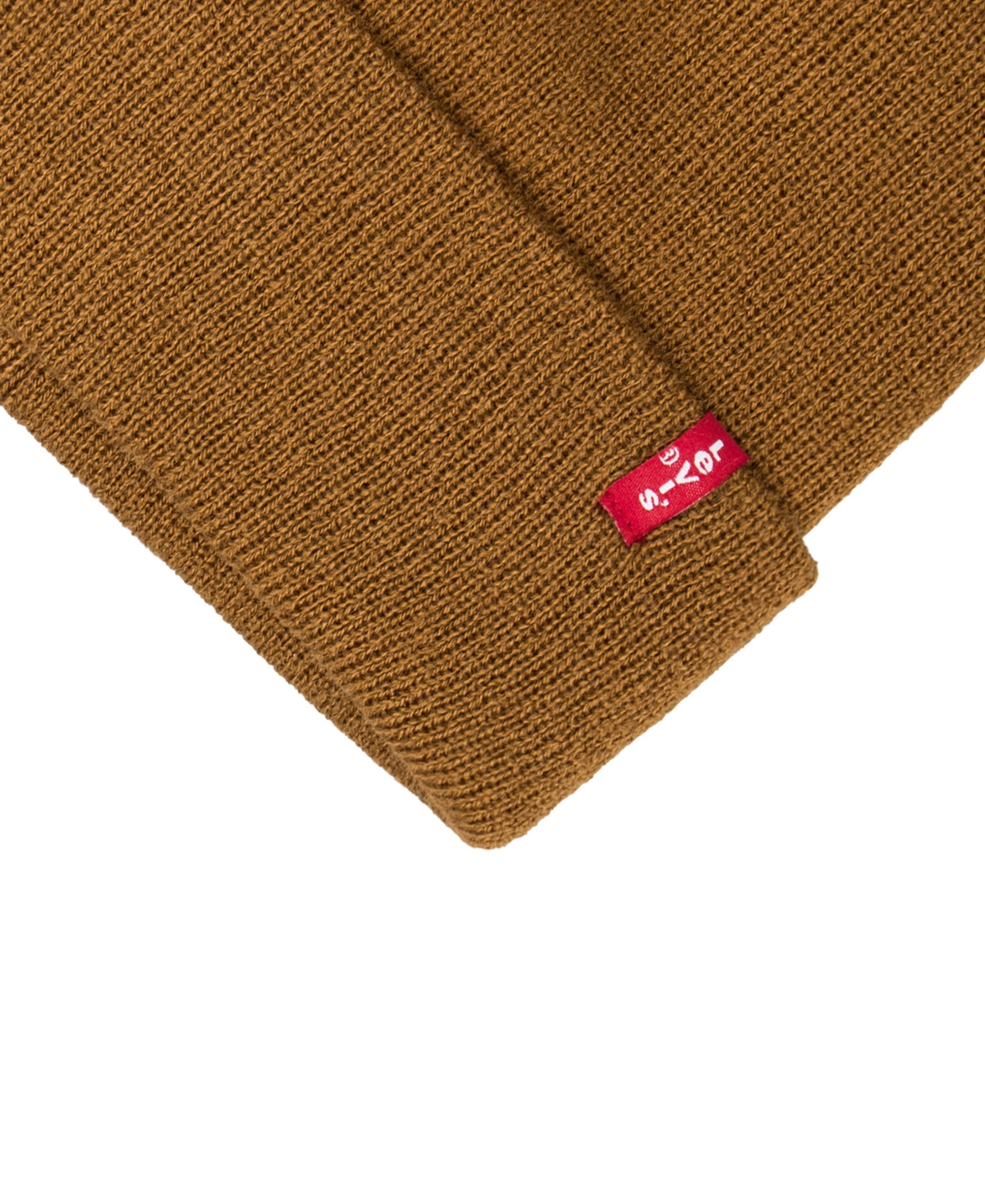 Levi's Men's Adjustable Fold Over Cuff Beanie In Brown