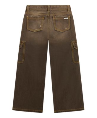 Boys' 8-18 Oversize Cargo Yarn Dye Denim Jeans