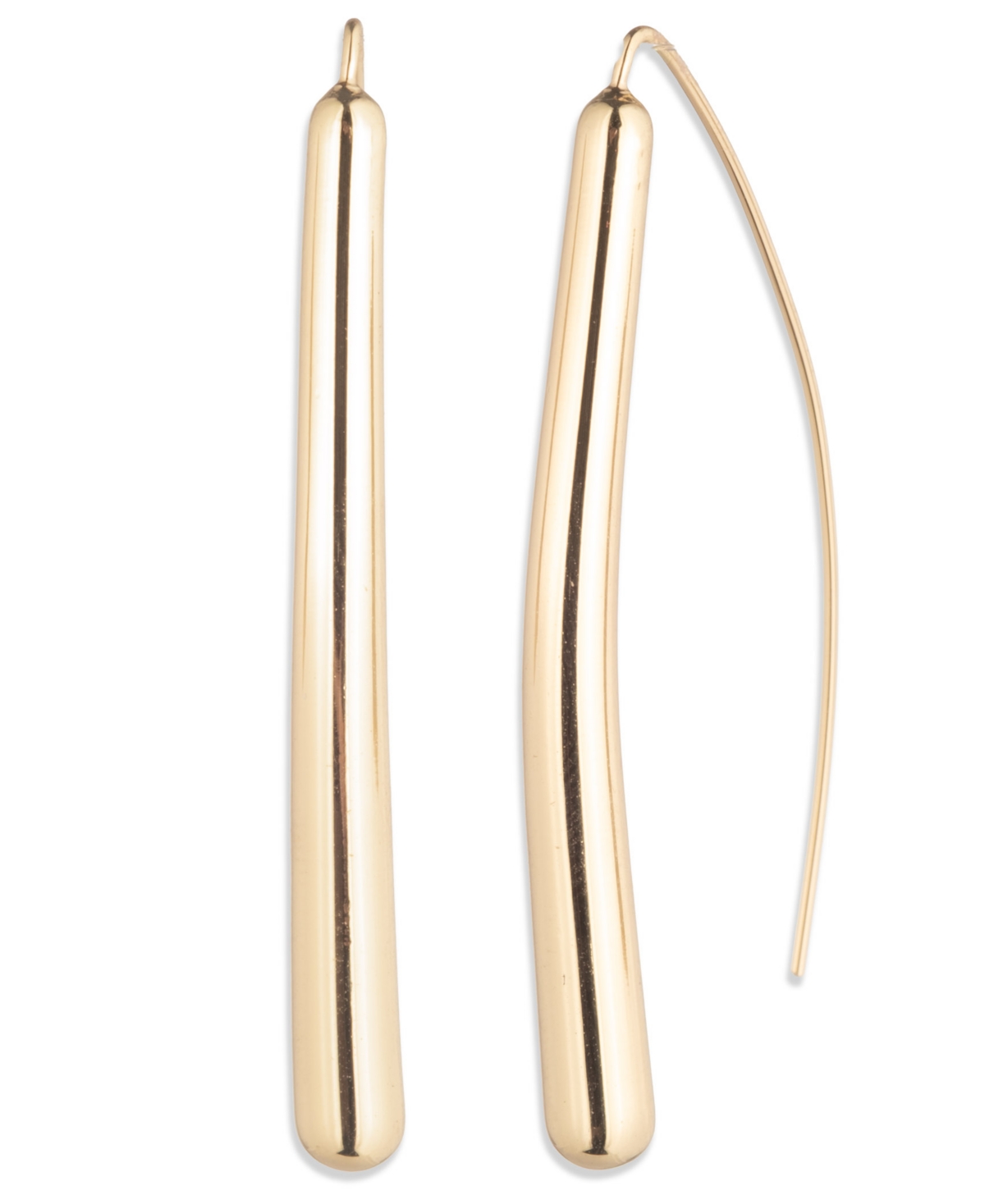 Ralph Lauren Silver-tone Sculptural Threader Earrings (also In Gold-tone) In Gold