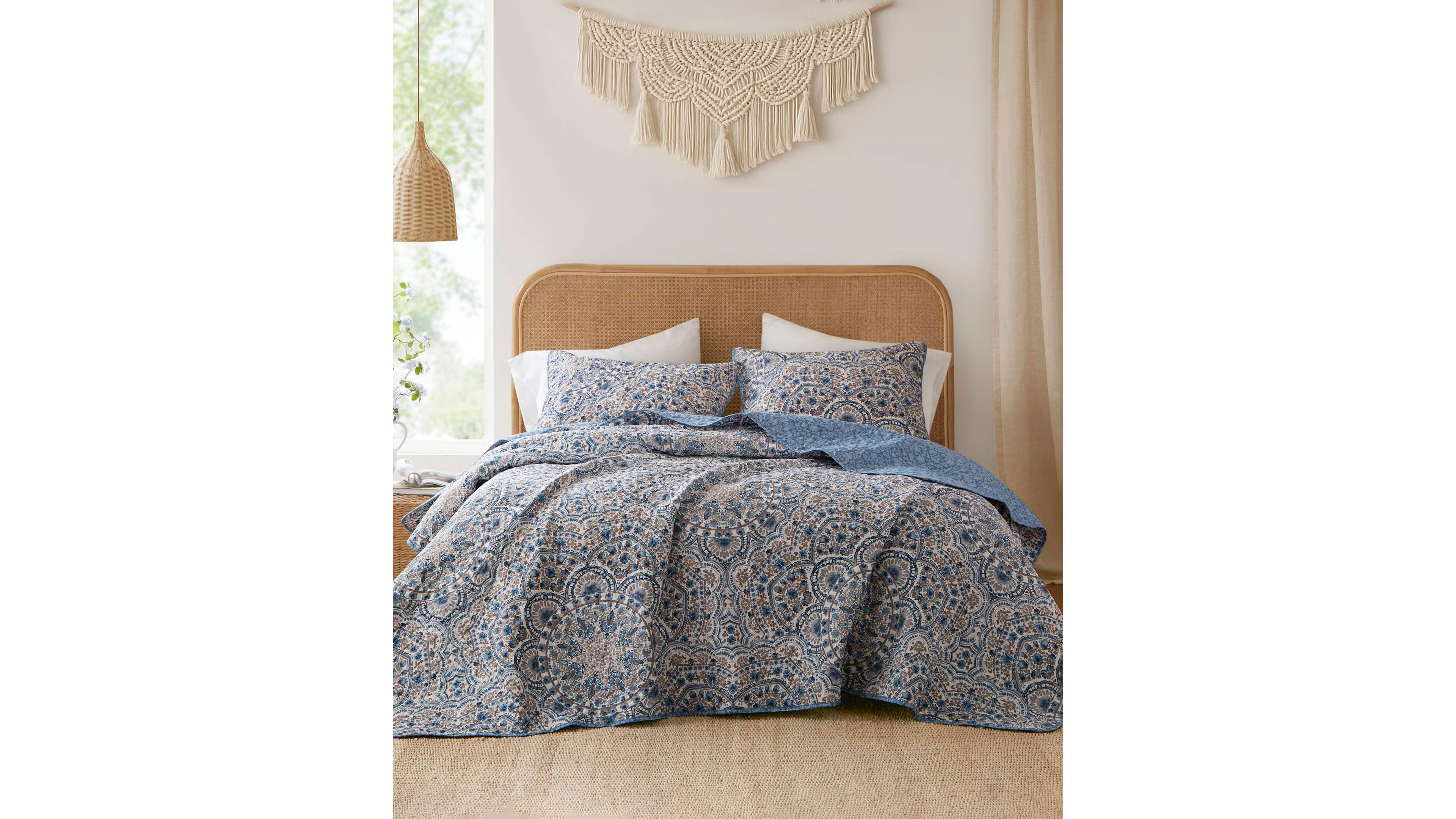 510 Design Valerie Boho Floral Reversible 3-Pc. Quilt Set, Full/Queen