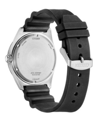 Eco-Drive Men's Sport Casual Black Polyurethane Strap Watch 43mm