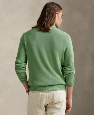 Cotton Quarter-zip Sweater
