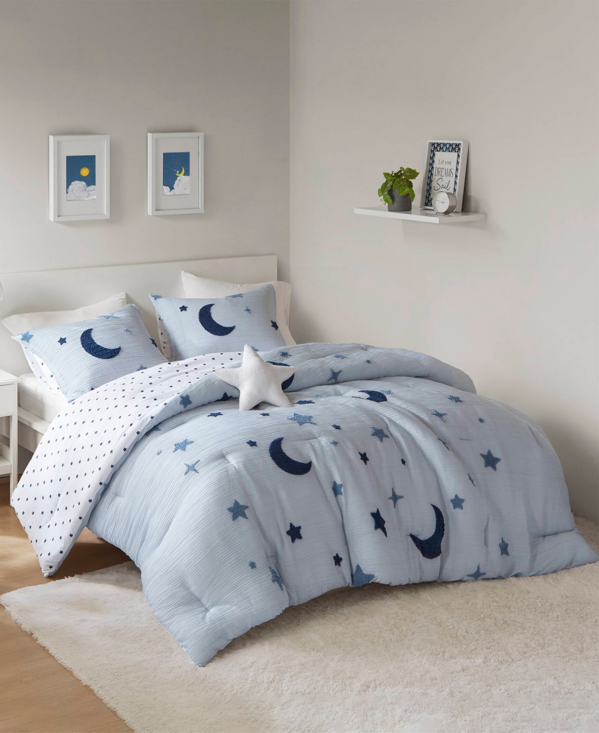 Intelligent Design Cosmos Celestial 4-pc. Comforter Set, Full/queen In Blue