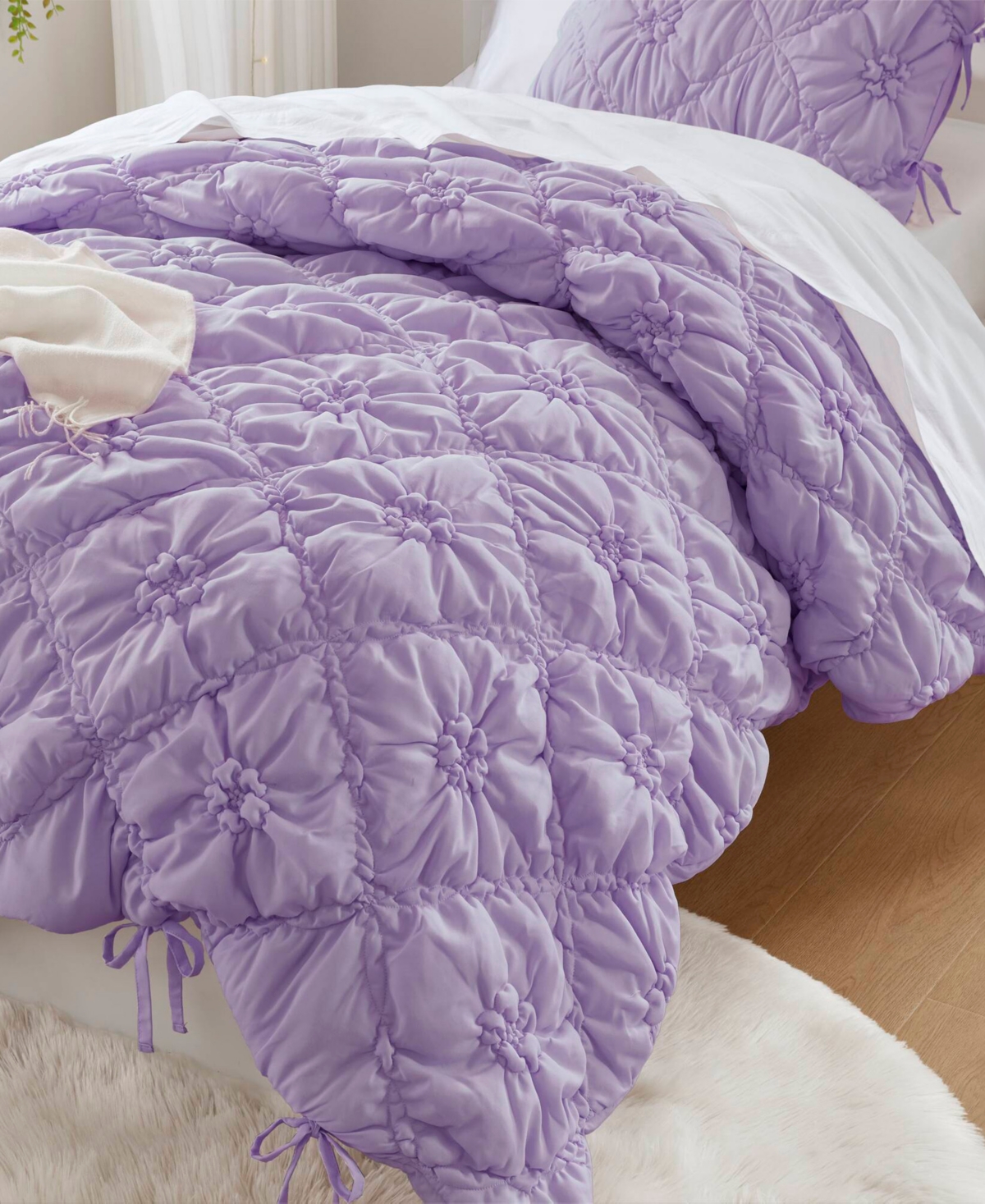 Intelligent Design Lily Floral 2-pc. Comforter Set, Twin In Purple