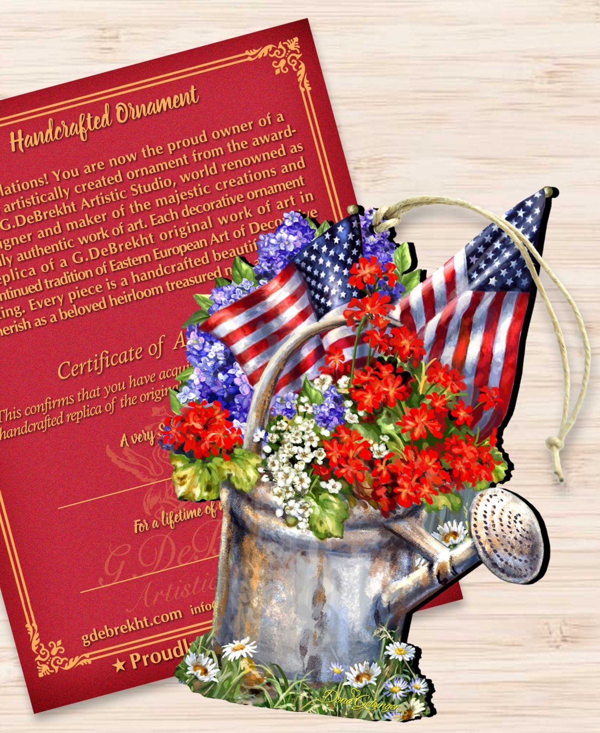 Designocracy Celebrating American Freedom Ornament In Multi