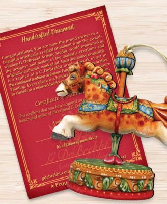 Curly Carousel Pony Christmas Ornament