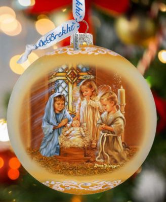 Angels Lullaby LE Glass Christmas Ornament