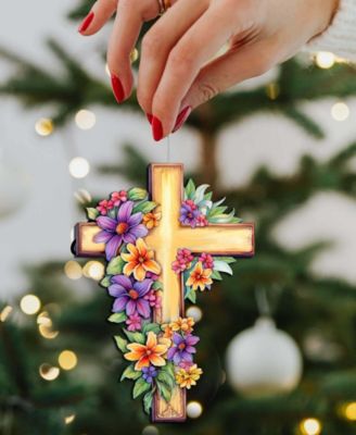 Serenity Cross Christmas Ornament