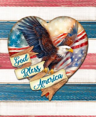 God Bless America Patriotic Eagle D&eacute;cor