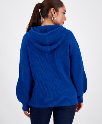 Petite Blouson-Sleeve Hoodie, Macy's Exclusive