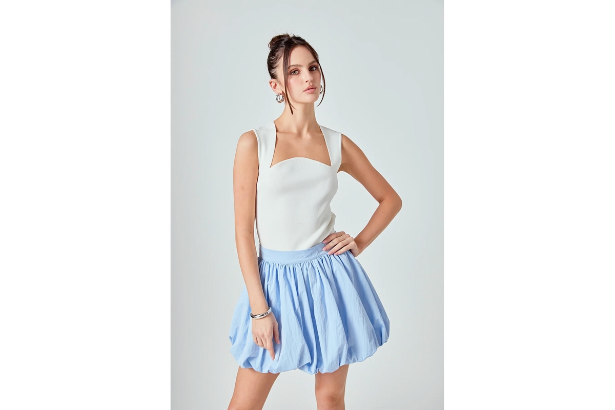 Caldwell Collection Women's Elise Bubble Skirt with Fitted Waist