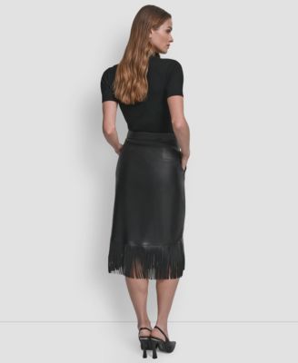 Women's Fringe Midi Skirt