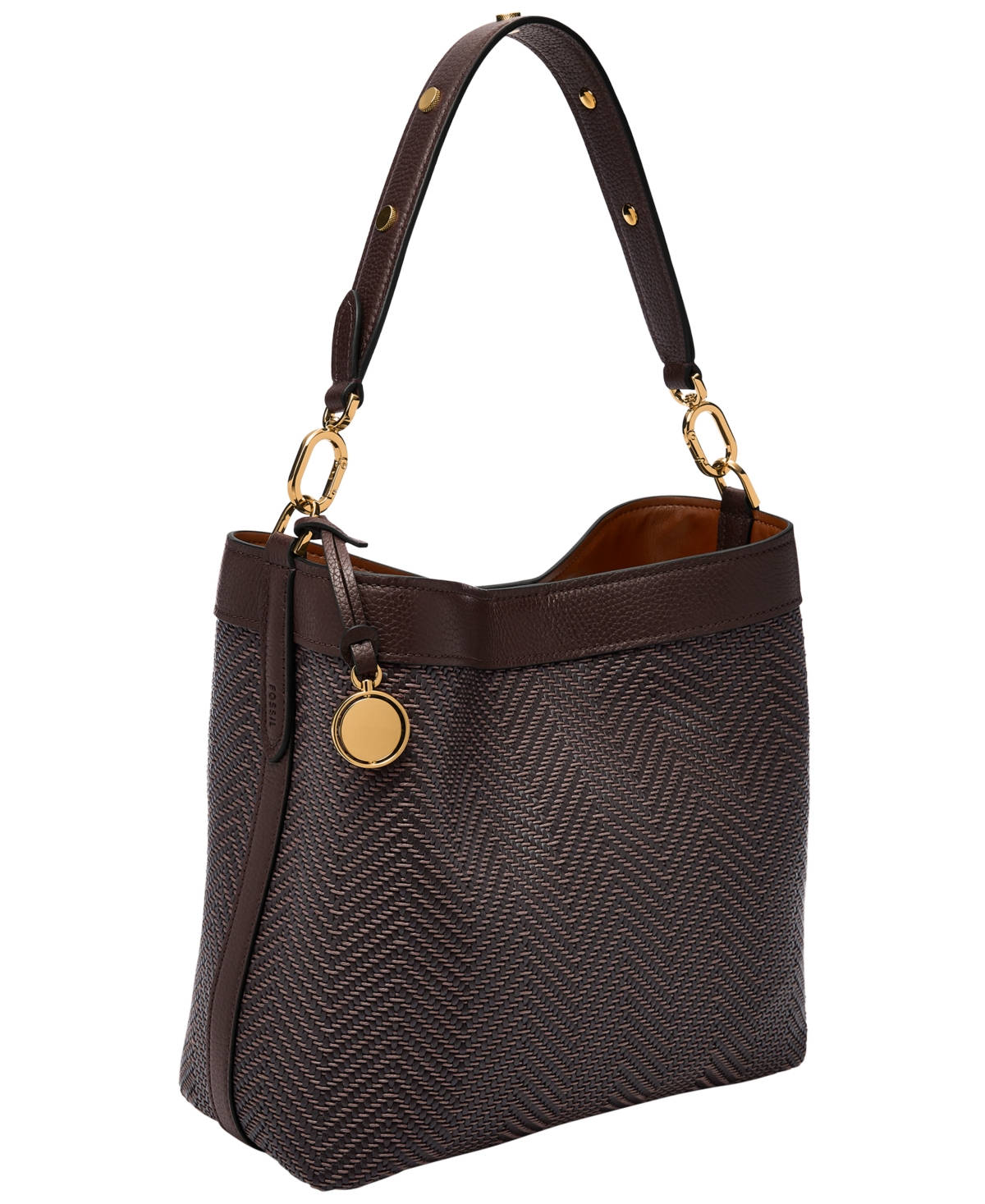 Fossil Jessie Bucket Shoulder Bag In Brown