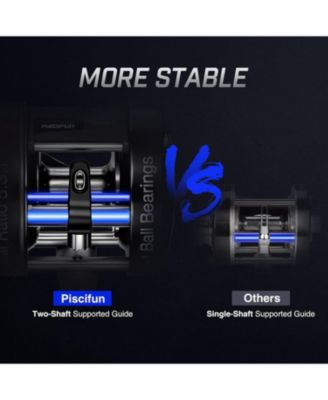 Chaos XS Baitcaster: Reinforced metal body reel for saltwater, inshore, surf & big freshwater fish like musky & catfish. Powerful & smooth.