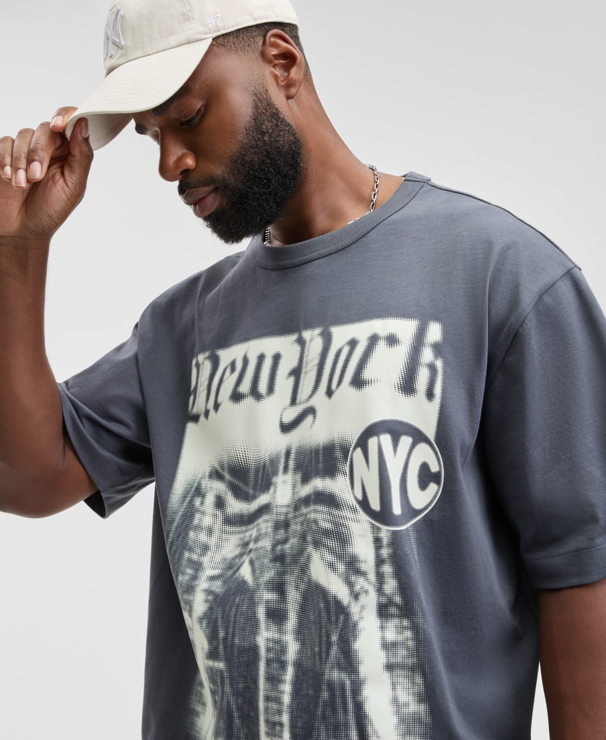 Mode of One Men's New York Relaxed Fit Short-Sleeve Crewneck Graphic T-Shirt, Macy's Exclusive