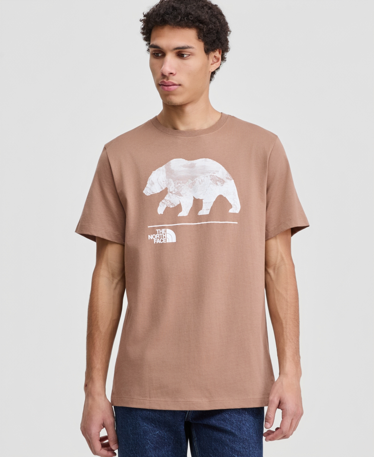 Mens The North Face Evolution Mountain Bear Short Sleeve T-Shirt