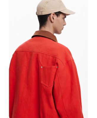 Men's Contrast collar jacket