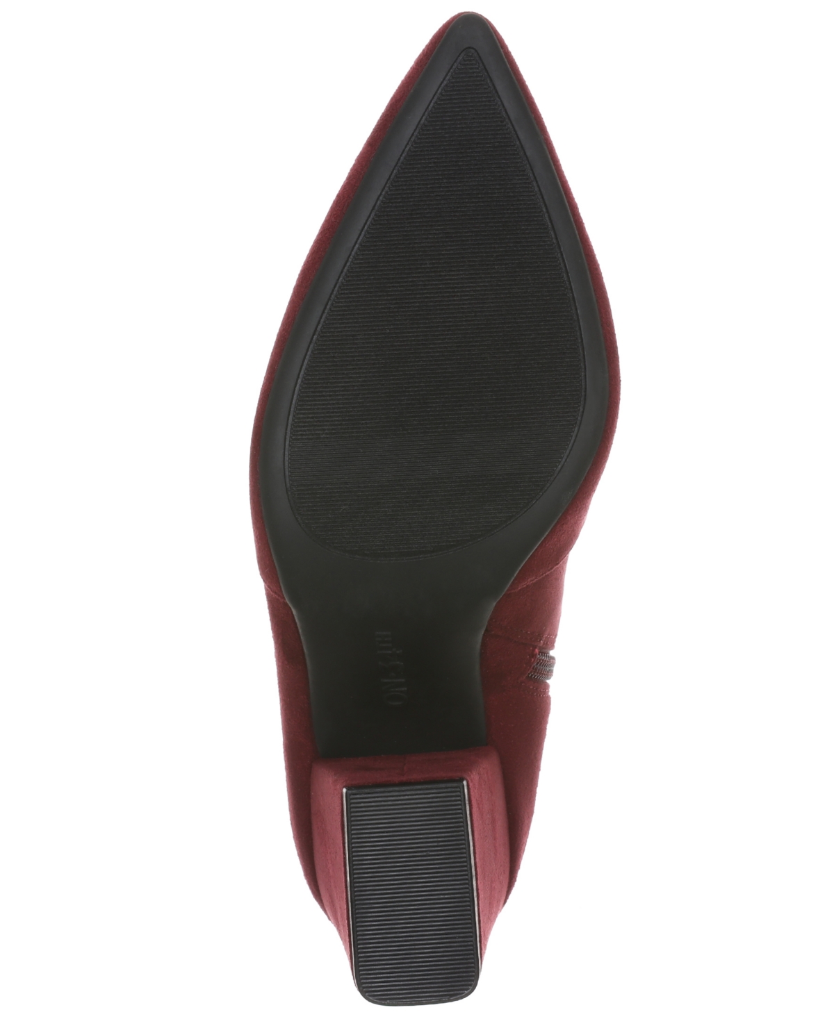 On 34th Women's Lydiaa Pointed-toe Block-heel Booties, Created For Macy's In Burgundy