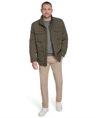 Men's Four Pocket Military-Inspired Field Jacket