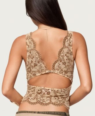 Women's Araura Lace Velvet Floral Top