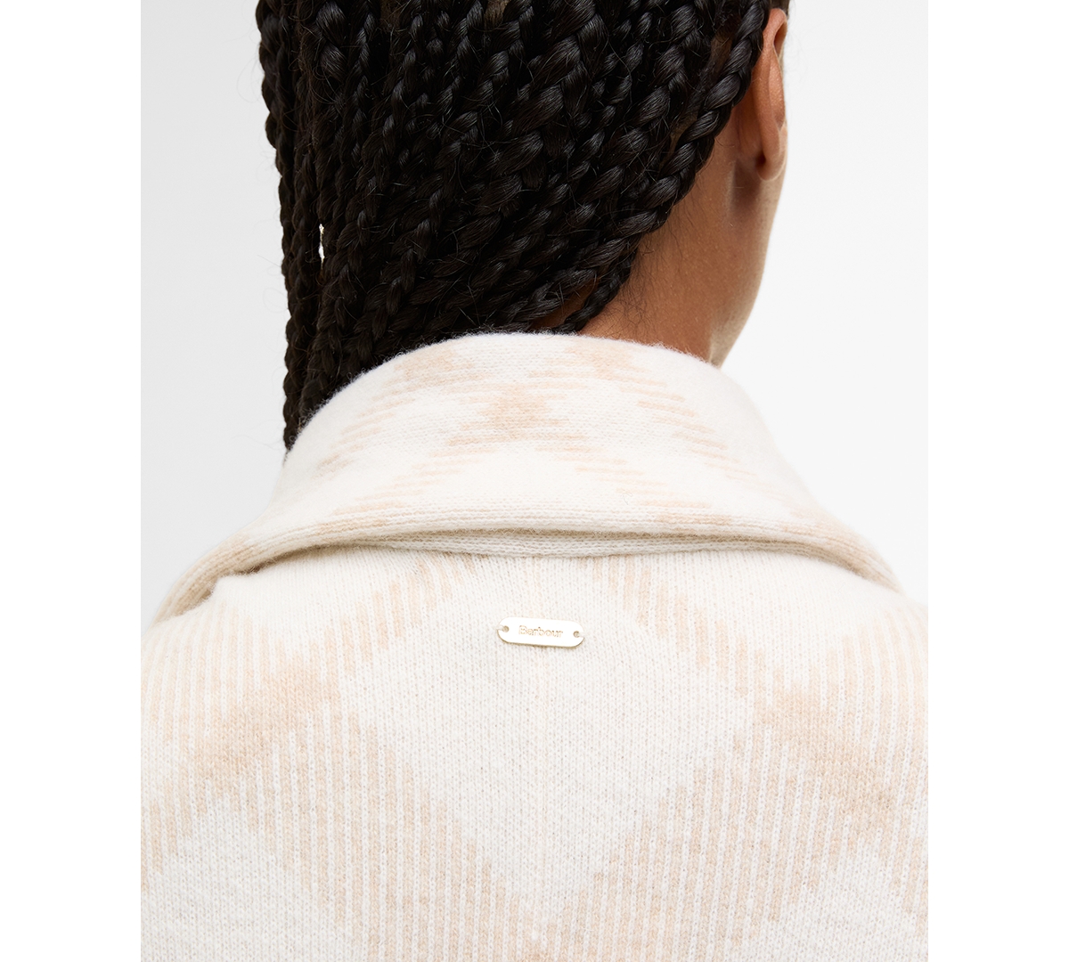 Barbour Women's Vienna Knitted Cape Coat with Scarf