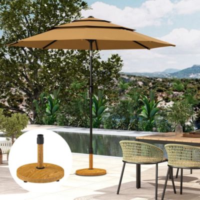 Patio Umbrella Base Outdoor Umbrella Base with Wheels,
