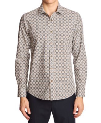 Men's Samuel Spread Collar Patterned Shirt