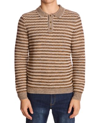 Paisley & Gray - Men's Striped Polo Shirt