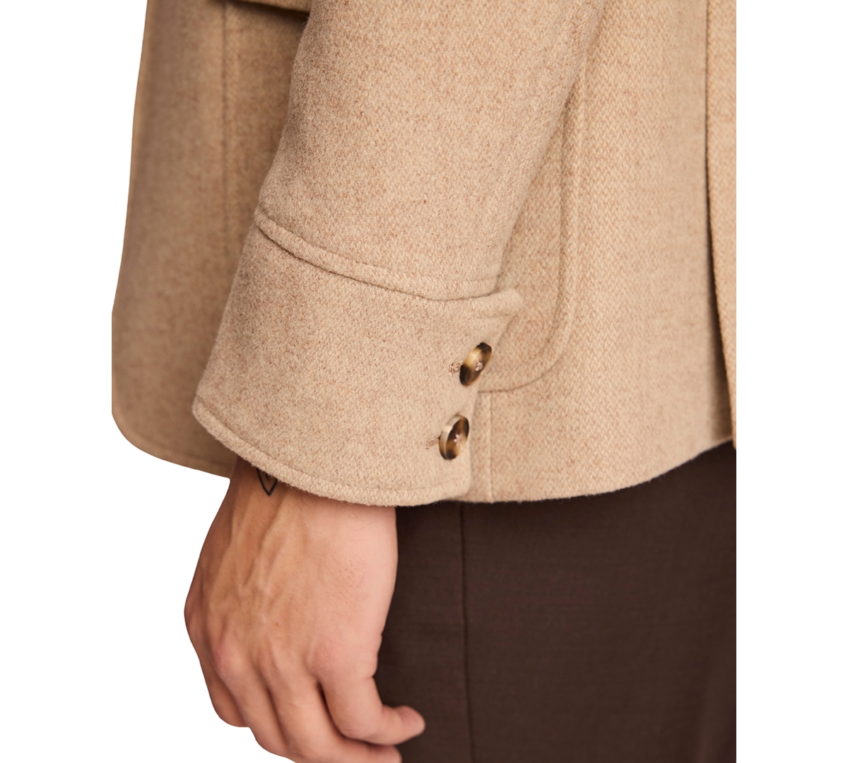 Paisley & Gray Men's Collared Utility Jacket In Brown